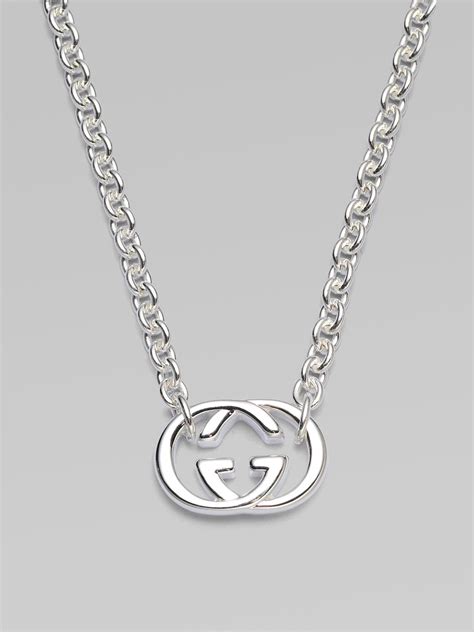 gucci double g pendant|Gucci pendant necklace silver.